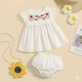 Hand embroidered Daisy Frock