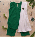 Freedom Plain dress with Dupata