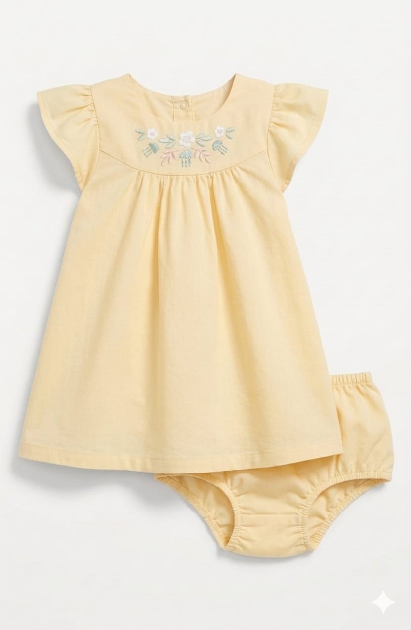 Hand Embroidered Gigi Frock Set