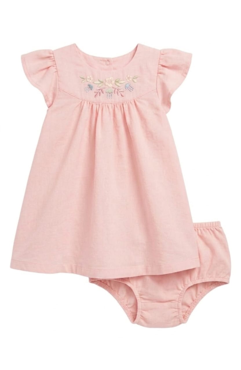 Hand Embroidered Gigi Frock Set